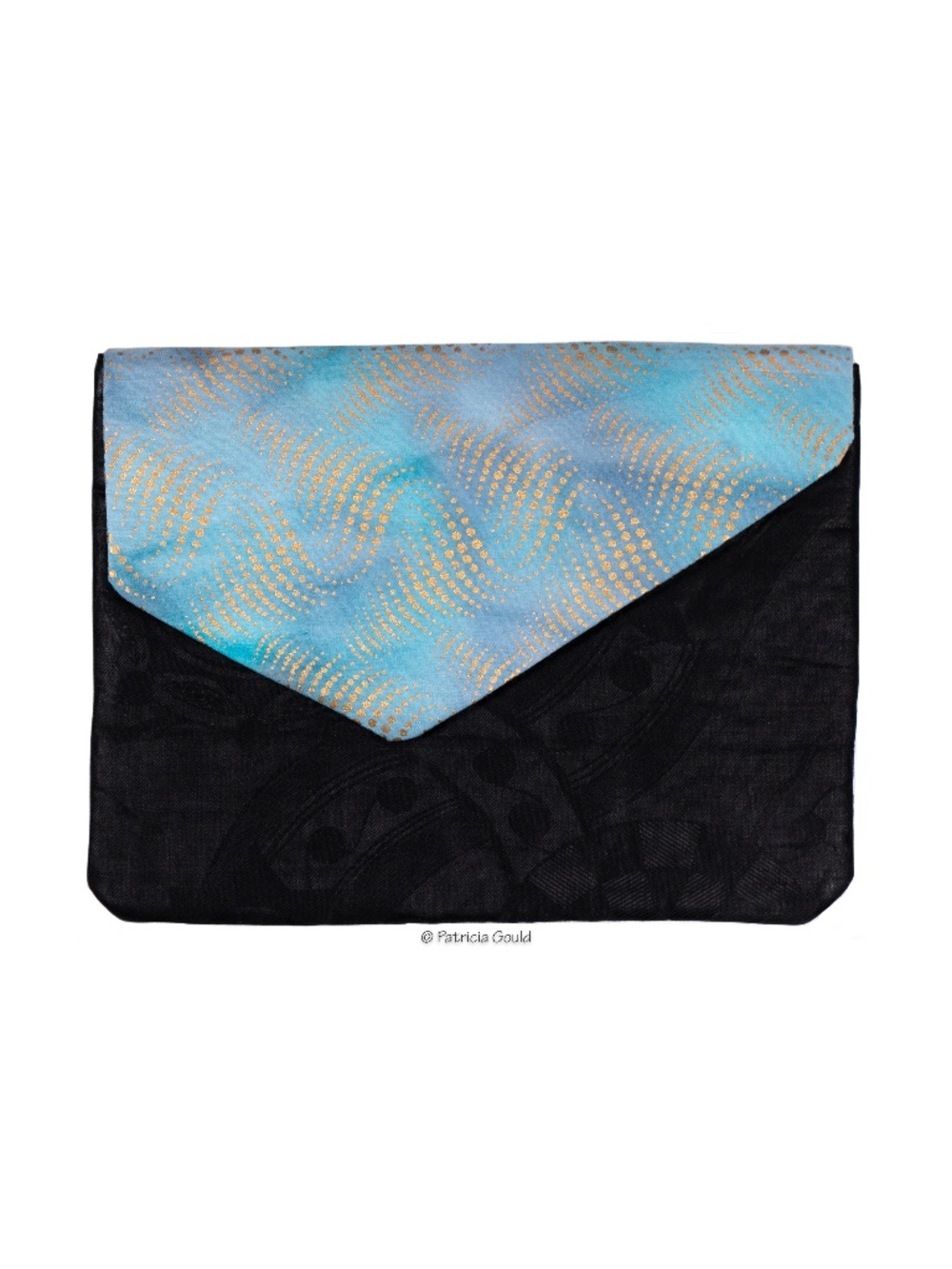 New - Cotton Sateen Clutch purse - One of a Kind, original design
